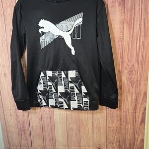 PUMA Men's Black Hoodie Sweater